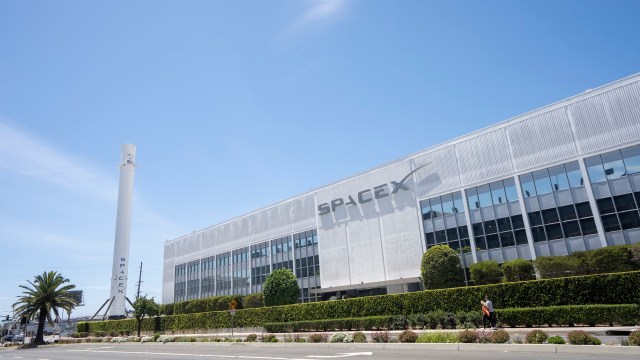 A SpaceX building.