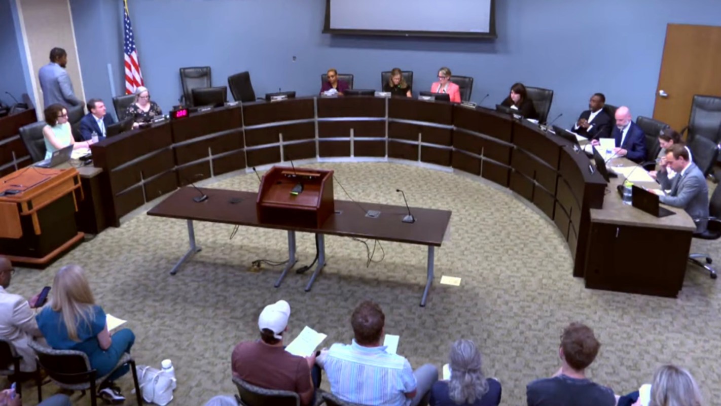 A Nashville city council meeting.