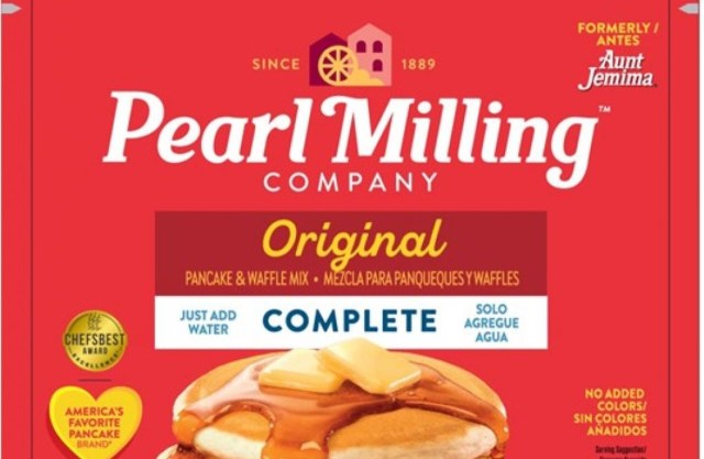 A box of Pearl Milling Company's original pancake and waffle mix.