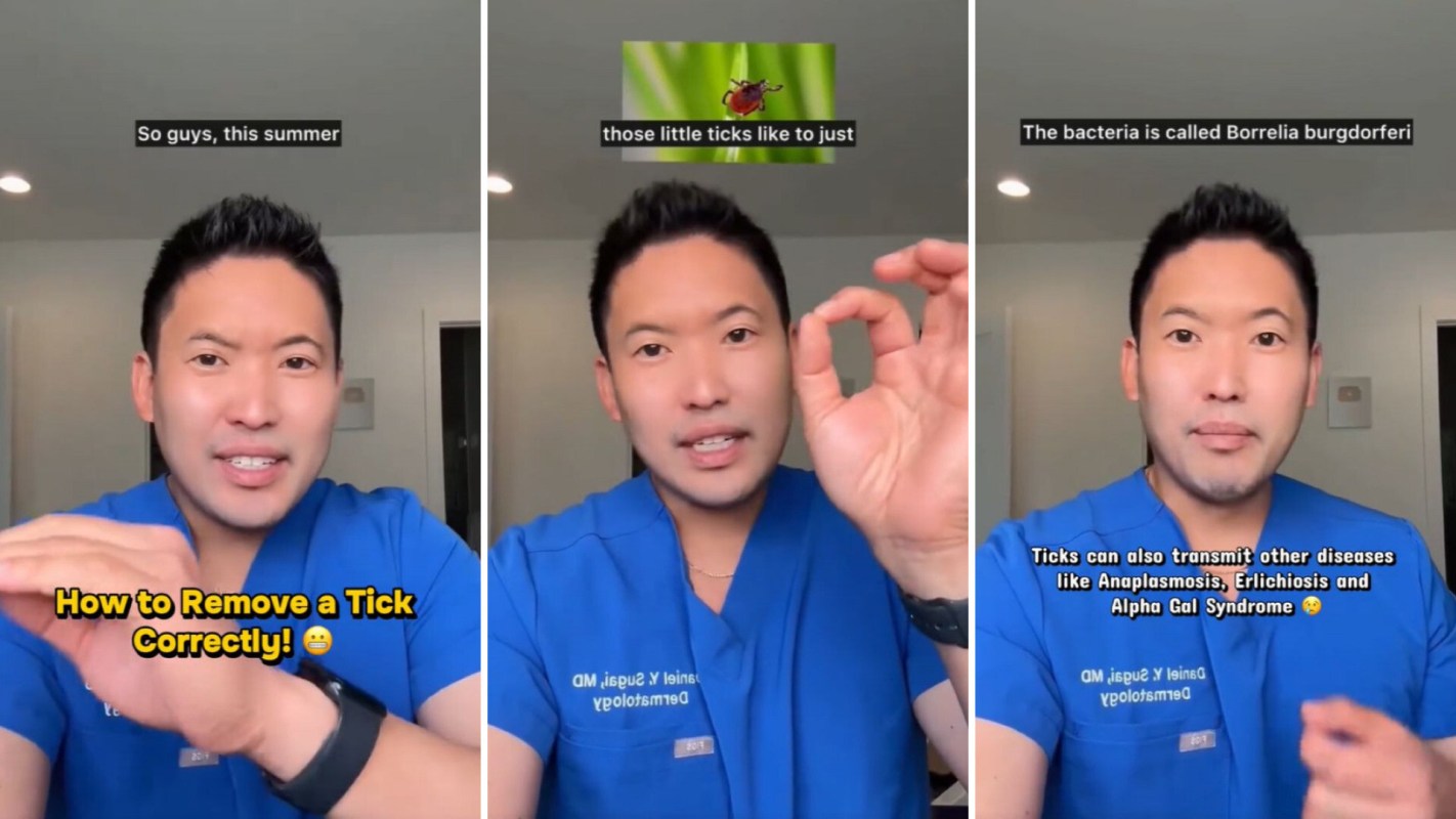 Dr. Daniel Sugai explains how to properly remove a tick, emphasizing related health concerns.