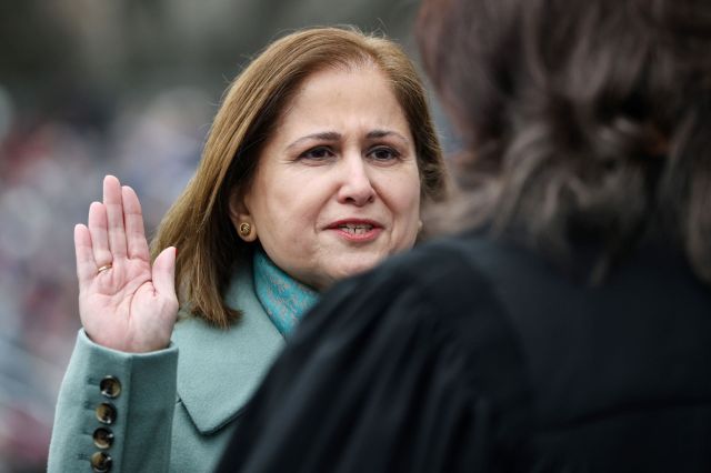 Virginia Lt. Gov. Ghazala Hashmi .