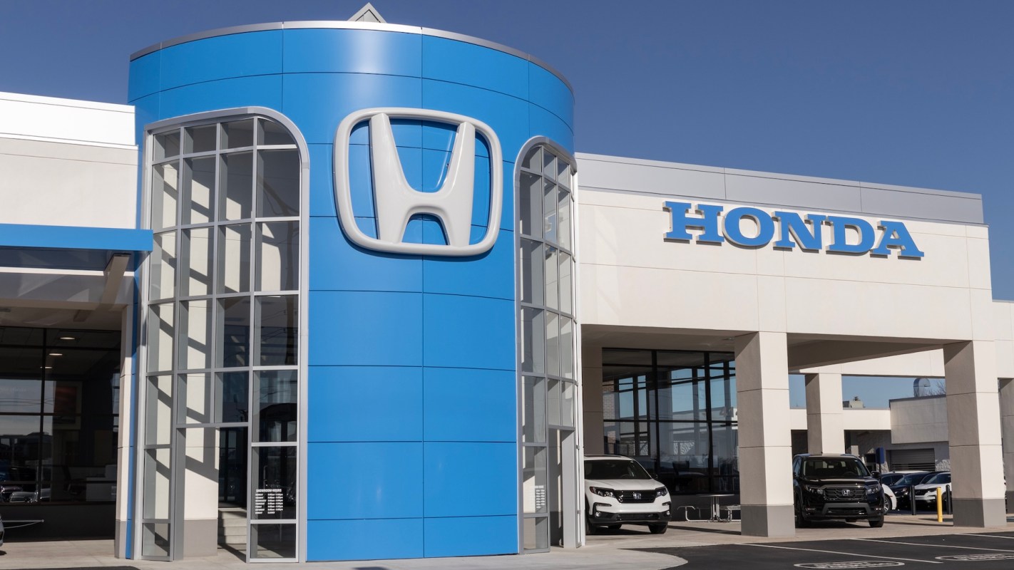 A Honda dealership.