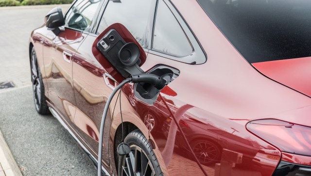 A charging EV.