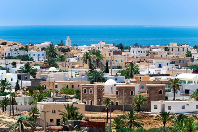 Homes and buildings in Tunisia.