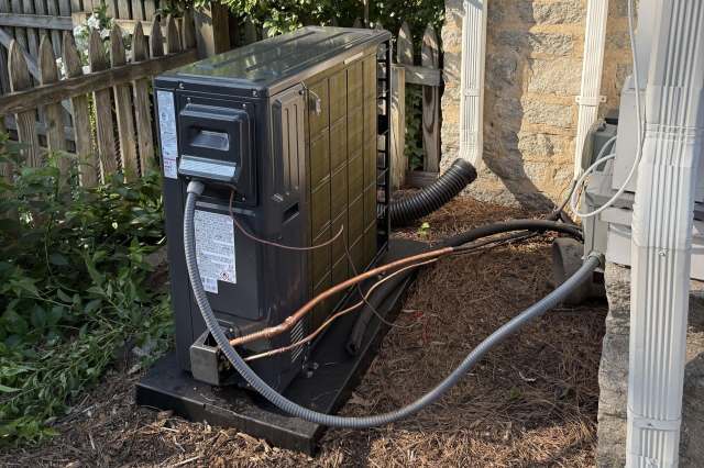 An outdoor AC unit.