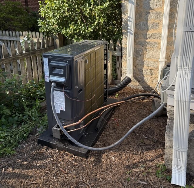 An outdoor AC unit.