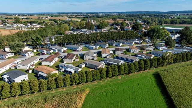 A community of manufactured homes.