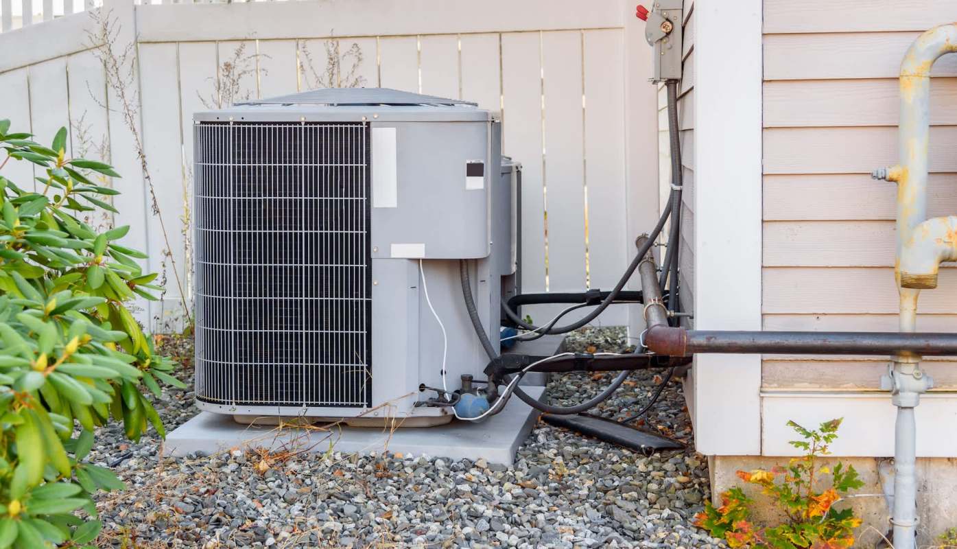 An outdoor air conditioning unit.