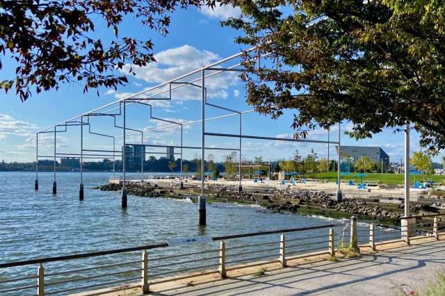 Gansevoort Peninsula in Hudson River Park, New York City.