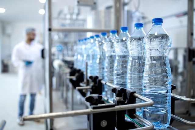 A water bottling facility.
