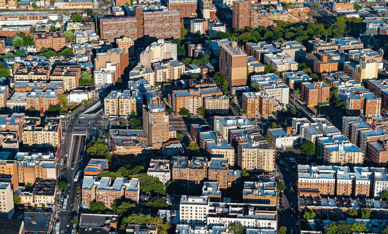 Residential buildings in the Bronx.