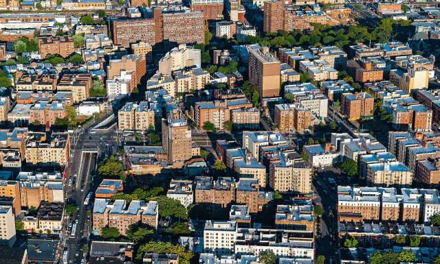 Residential buildings in the Bronx.