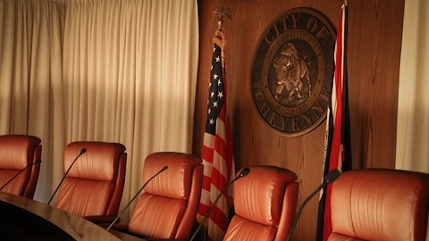 The Cheyenne City Council chambers.
