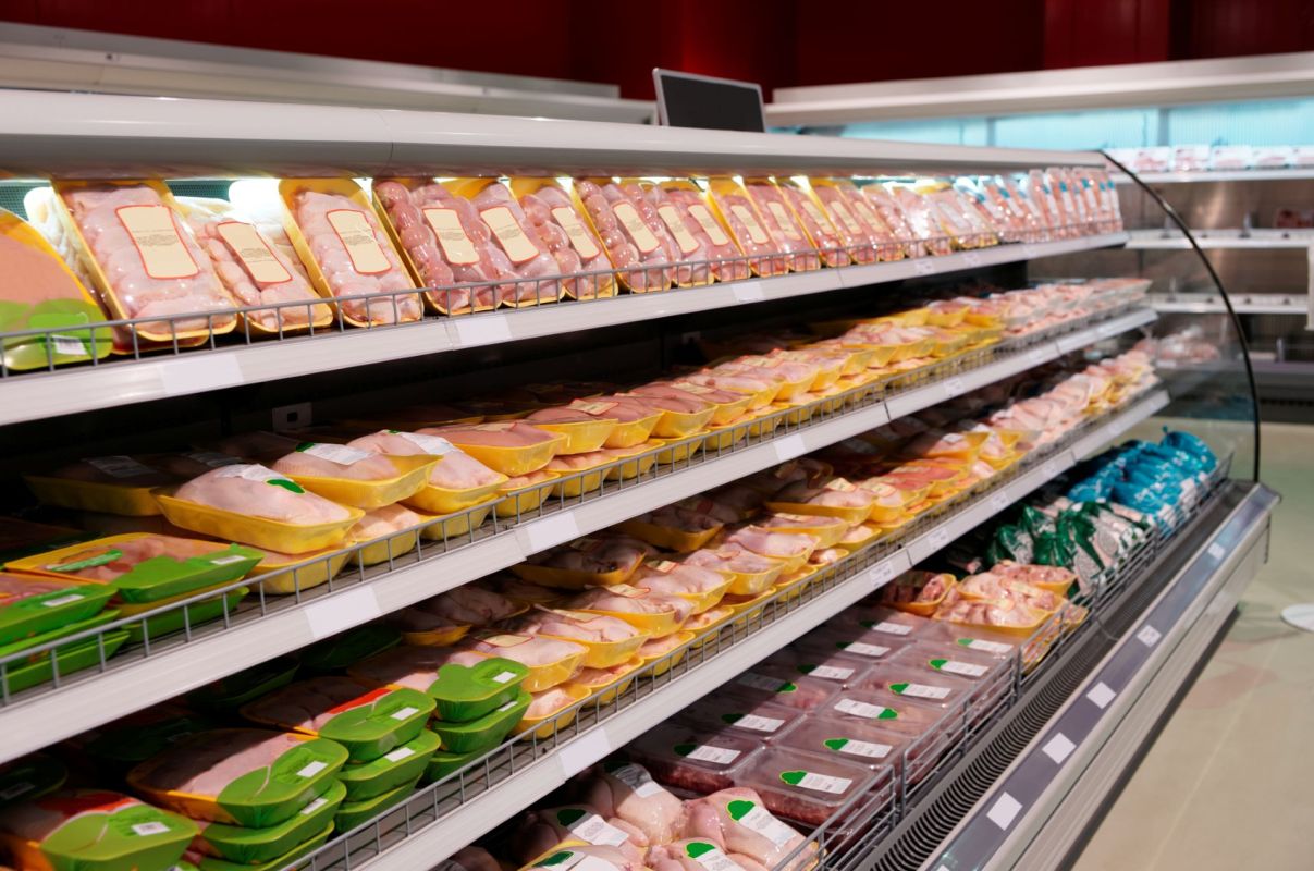 Chicken at a grocery store.