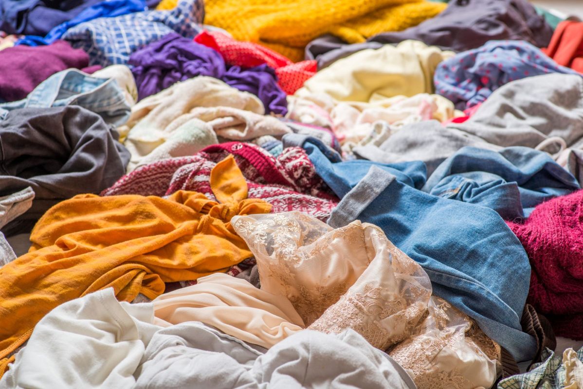 A pile of clothes.