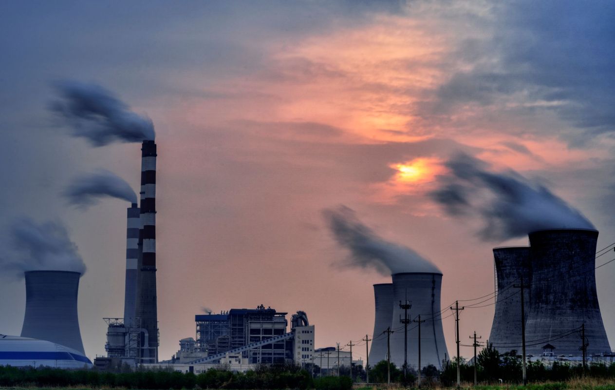 A coal-powered energy plant in China.