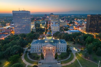 The downtown of Columbia, South Carolina.