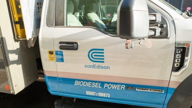 A Con Edison truck.