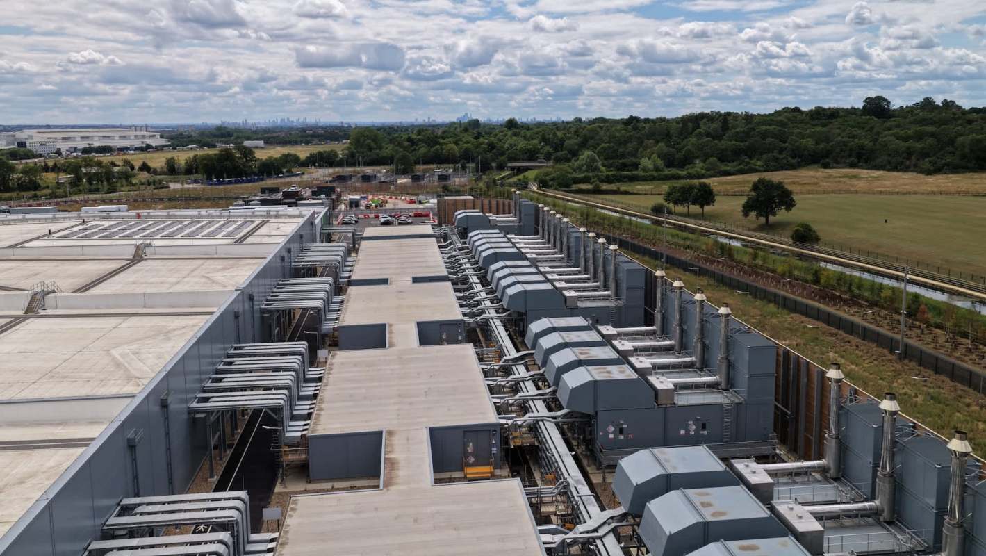 A data center facility.