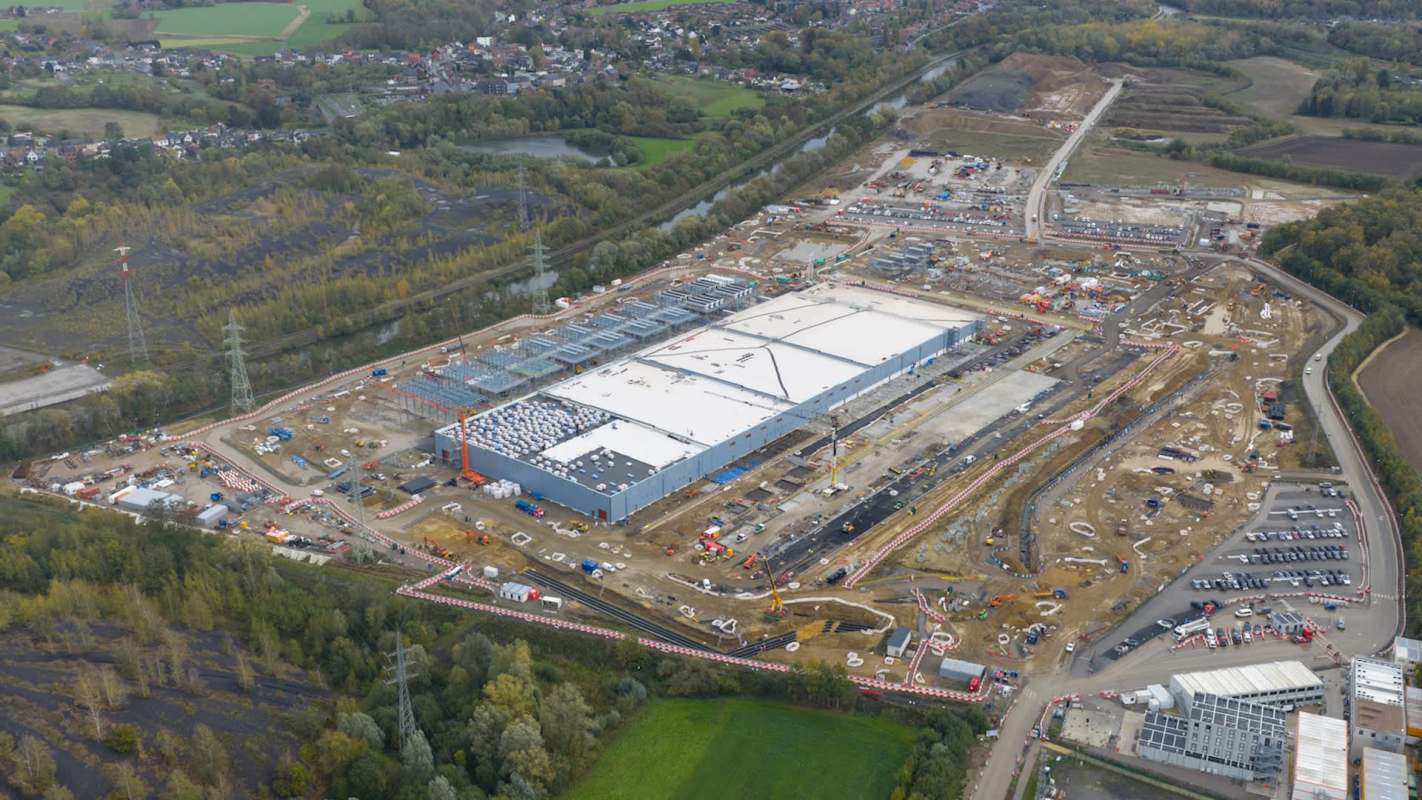 A data center construction site.