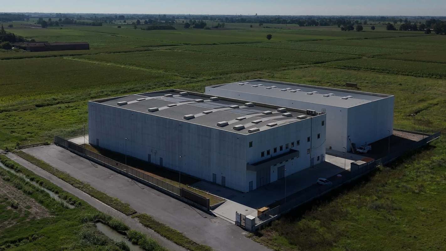 A data center in a rural area.