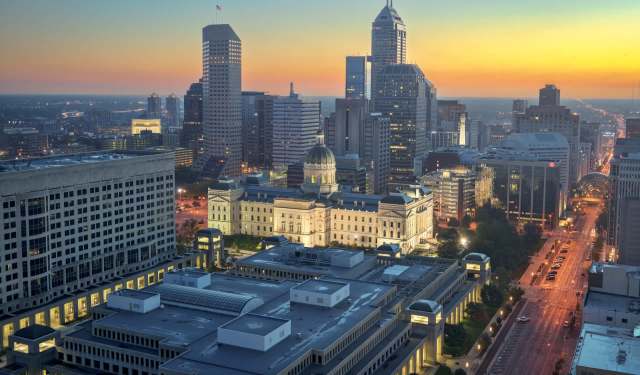 The center of Indianapolis.