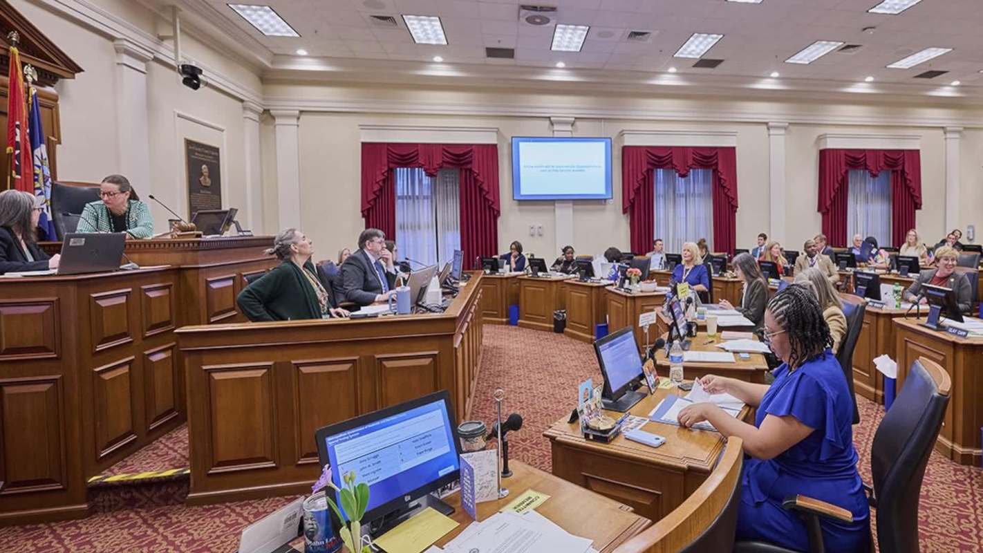 A legislative assembly in session in Davidson County.