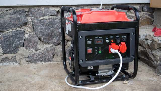 A portable generator.