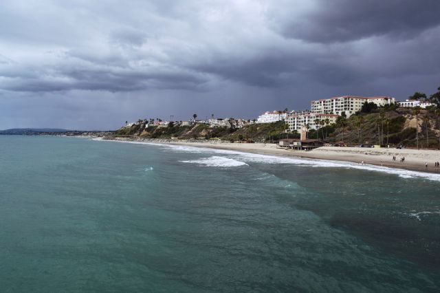 An El Niño storm over California.
