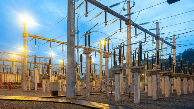 An electric substation.