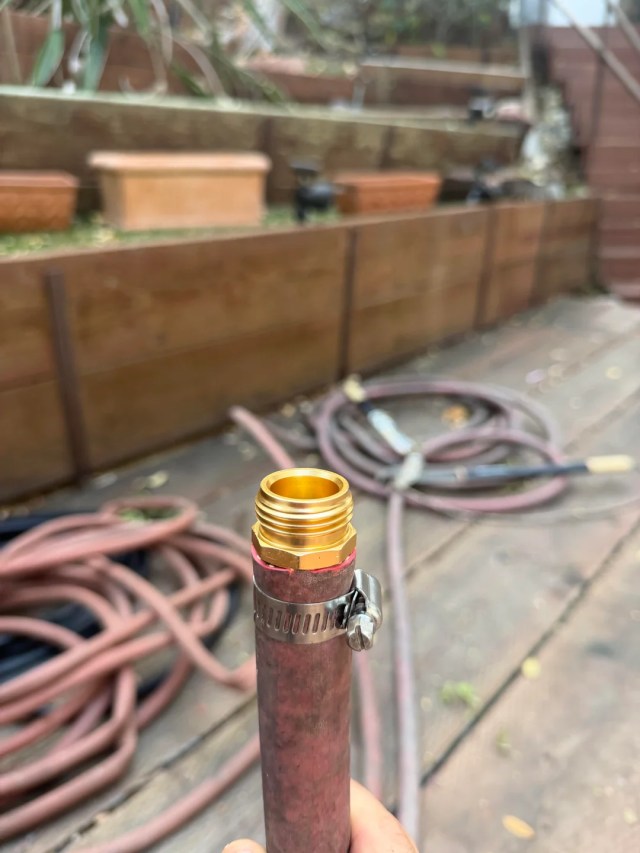 A new garden hose nozzle.