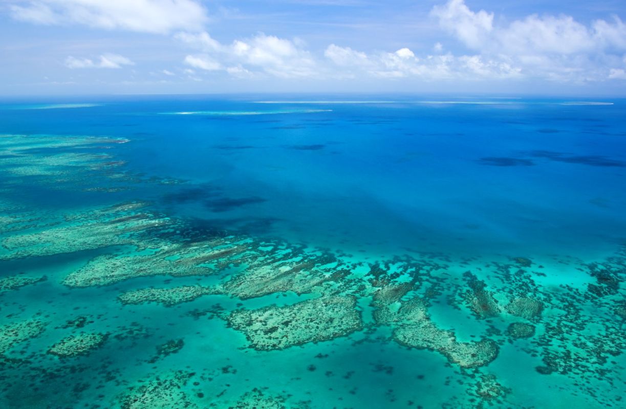 The Great Barrier Reef.
