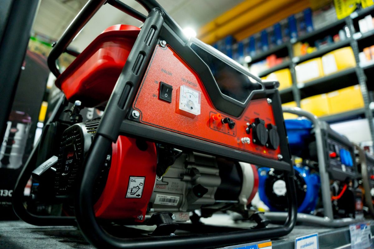 A portable generator.