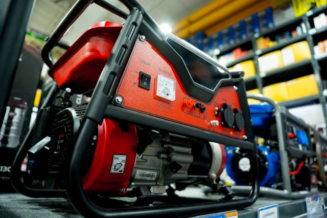A portable generator.
