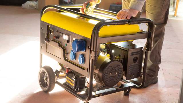 fuel generator inside house