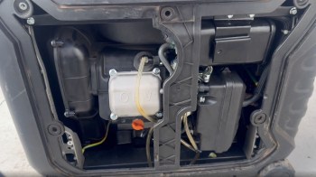 The inside of a generator.