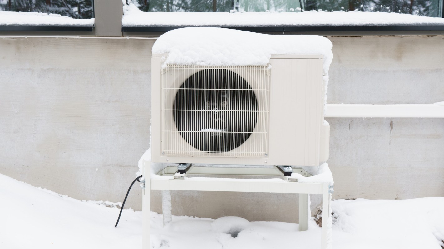 A heat pump.