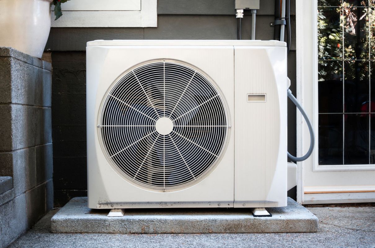 A heat pump.
