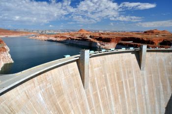 The Hoover Dam.