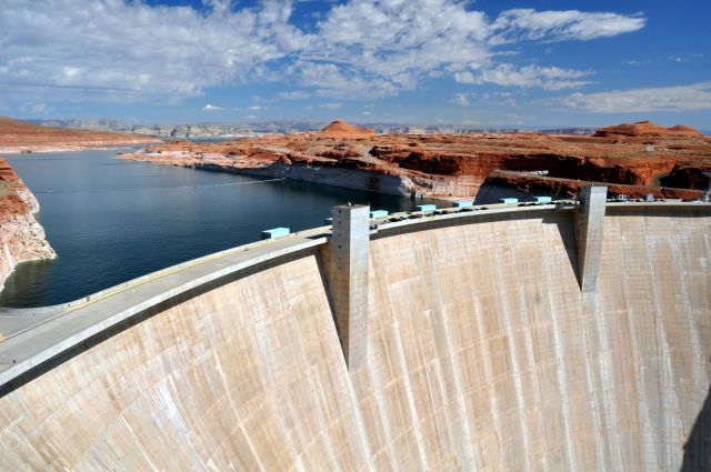 The Hoover Dam.