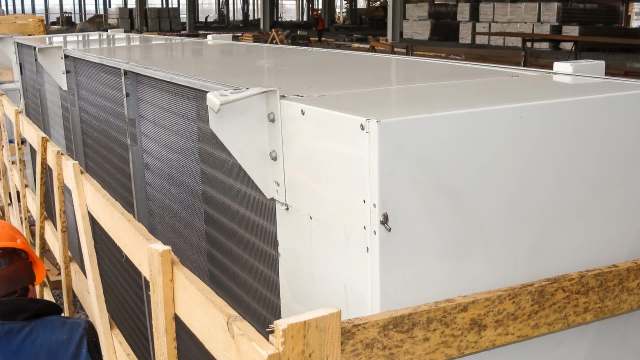 An industrial AC unit.