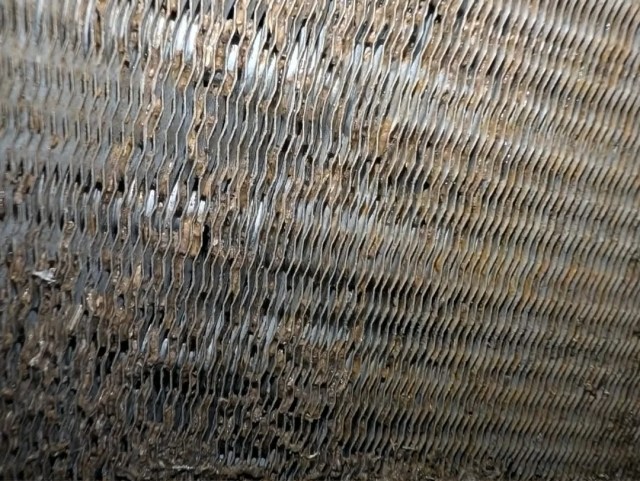 A dirty evaporator coil.