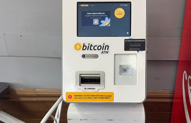 A bitcoin ATM.