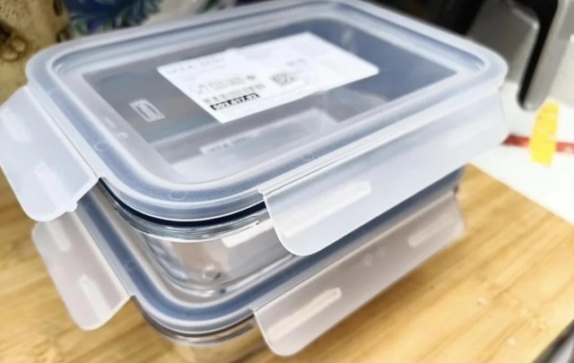 Two food storage containers.