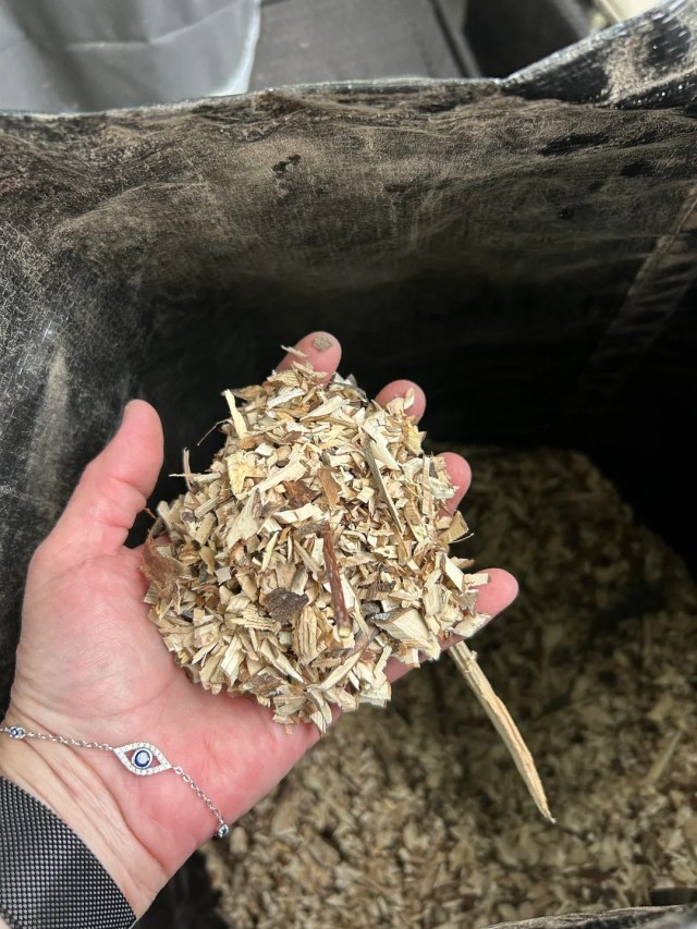 Wood chips.