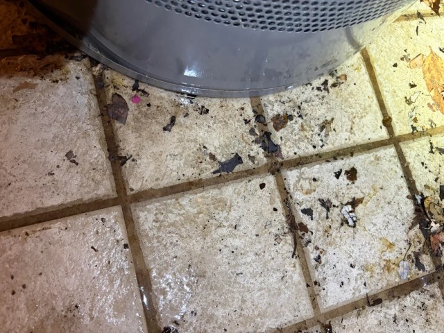 A wet floor.