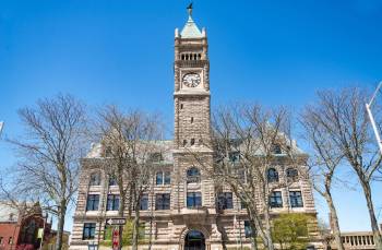 Town Hall of Lowell, Massachusetts.