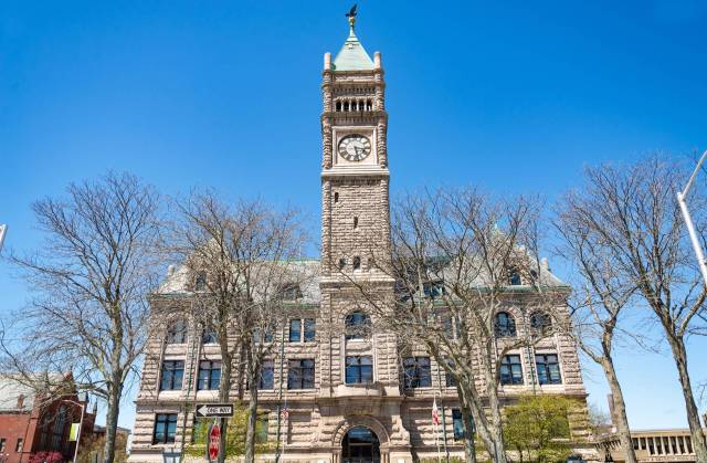 Town Hall of Lowell, Massachusetts.