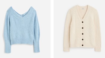 Two Madewell sweaters.