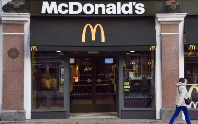 A McDonald's entrance.